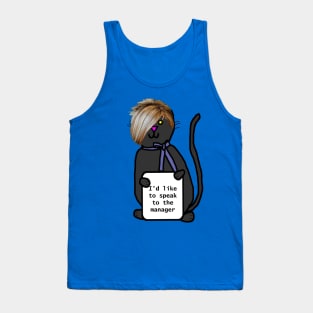 Cat with Karen Hair Wants to Speak to the Manager Tank Top